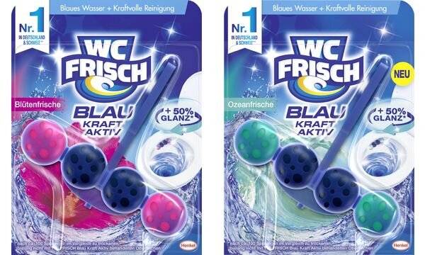 WC Frisch BLAU AKTIV WC-Reiniger/-Duftspüler Blütenfrische (9540257)