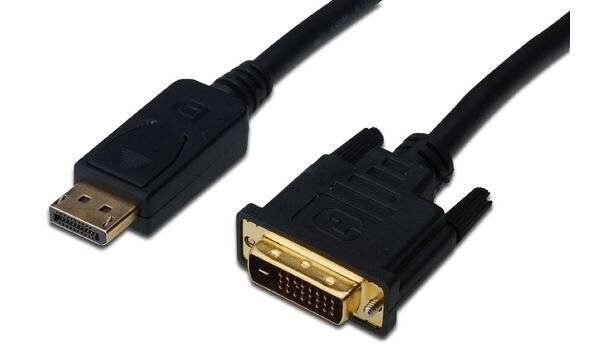 Digitus DisplayPort / DVI Adapterkabel DisplayPort Stecker, DVI-D 24+1pol. Stecker 3.00 m Schwarz AK-340301-030-S schrau-4