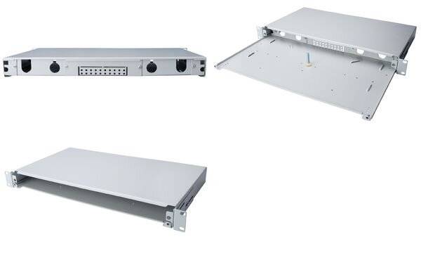 24x SC Duplex Frontblende für Glasfaser Spleißbox, 1HE-4
