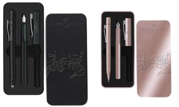 FABER-CASTELL Schreibgeräte-Set GRIP 2011, schwarz (5661526)-0