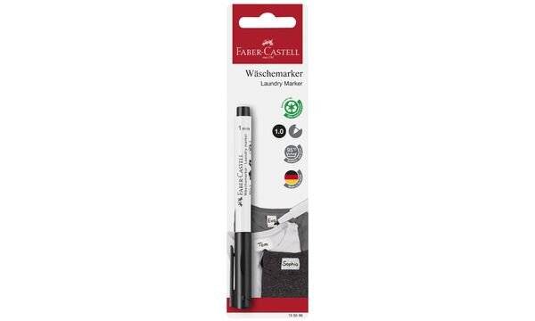 FABER-CASTELL Wäschemarker, schwarz, auf Blisterkarte (5661545)-0