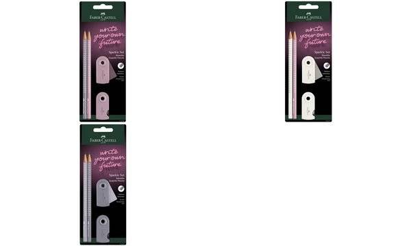 FABER-CASTELL 218480, Mehrfarbig, Rose, Dreieckig, Sichtverpackung, 2 Stück(e), Deutschland, PVC-0