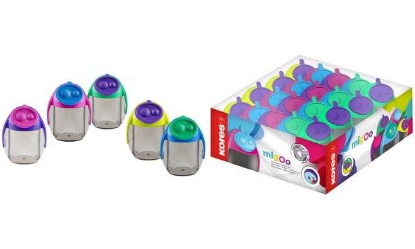 Kores Doppel-Spitzdose "MIGOO", Runddose, farbig sortiert-0