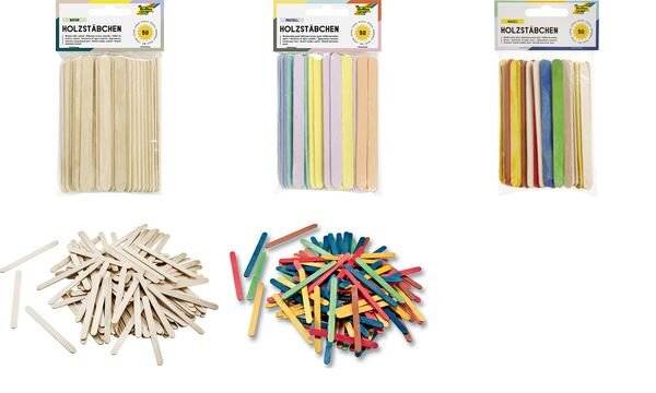 folia Holzstäbchen, Länge: 114, naturfarben (57906681)-0
