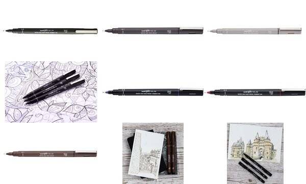 uni-ball Fineliner PIN 003200 N, schwarz-1
