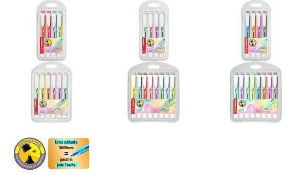 Textmarker swing cool Pastel Etui Etui VE=8 Stifte-4
