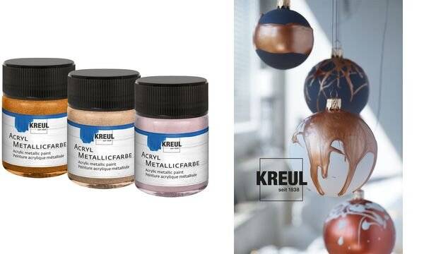 KREUL Acryl-Metallicfarbe, roségold, 50 ml (57602497)