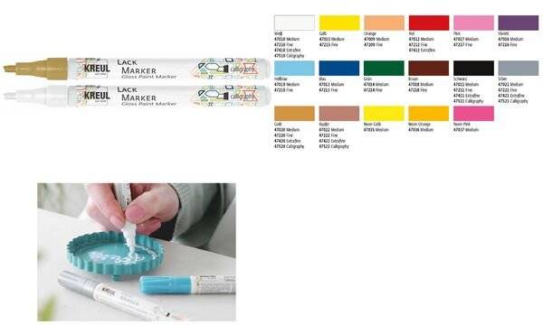 KREUL Lackmarker "Gloss Paint Marker", calligraphy, schwarz (57602583)