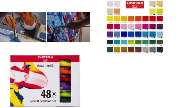 ROYAL TALENS Acrylfarbe AMSTERDAM General Selection, 48x20ml (8006498)