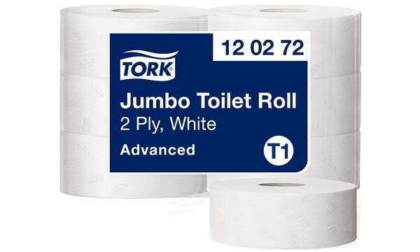 TORK Großrollen-Toilettenpapier Jumbo, 2-lagig, weiß, 360 m (6700074)-0
