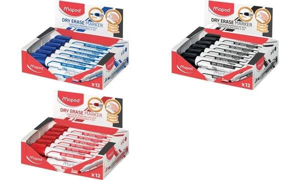 Maped Whiteboard-Marker Marker'Peps Jumbo, schwarz, 12er-1
