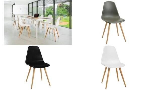 Topstar Besucherstuhl "T 2020", weiß / buche (77240381)-3