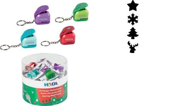 HEYDA Motiv-Locher Mini-Anhänger "Weihnachten", Display (57301139)