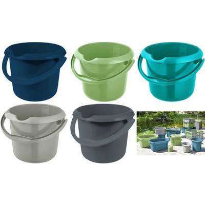 keeeper Putzeimer "mika eco", rund, 5 Liter, grau (6440781)