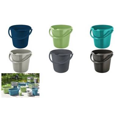 keeeper Putzeimer "mika eco", rund, 10 Liter, grau (6440784)