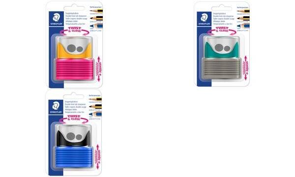 STAEDTLER Doppel-Spitzdose TWIST & CLOSE, schwarz/blau (57890598)-2