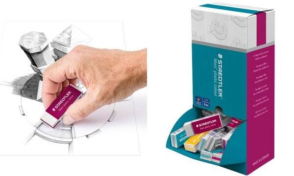 STAEDTLER Kunststoff-Radierer Mars plastic colour, Display-1