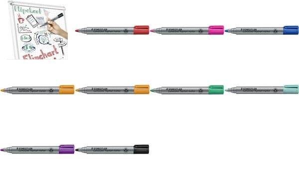 Flipchartmarker Lumocolor 2mm Rundspitze pink-3