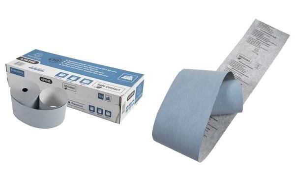 EXACOMPTA Thermorollen SafeContact, 80 mm x 76 m, grau-blau (8702299)-1
