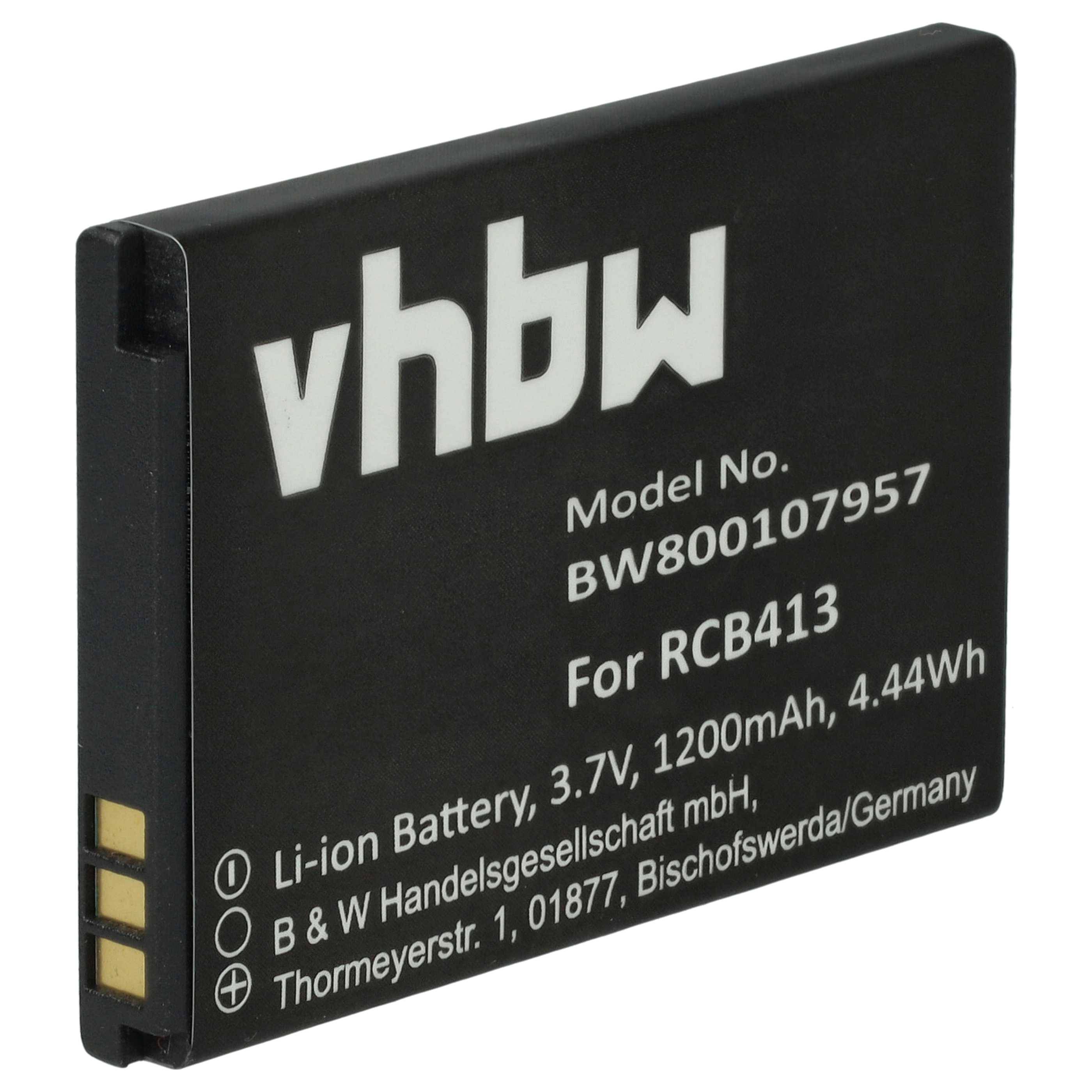 vhbw Akku kompatibel mit Doro Primo 414 | 406 Handy Smartphone Telefon (1200 mAh, 3,7 V, Li-Ion)-0