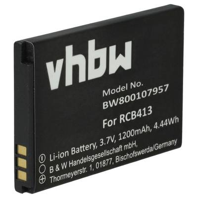 vhbw Akku kompatibel mit Doro Primo 414 | 406 Handy Smartphone Telefon (1200 mAh, 3,7 V, Li-Ion)-0