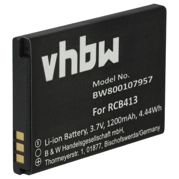 vhbw Akku kompatibel mit Doro Primo 414 | 406 Handy Smartphone Telefon (1200 mAh, 3,7 V, Li-Ion)