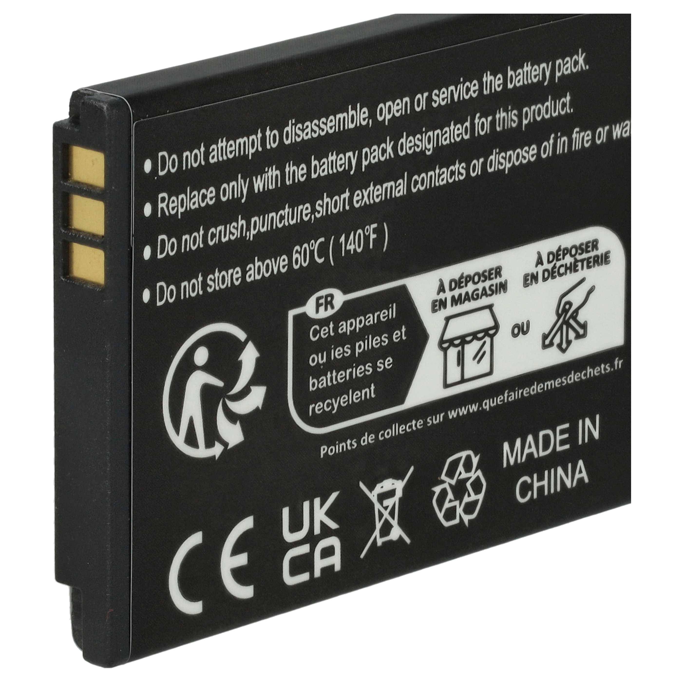 vhbw Akku kompatibel mit Doro Primo 414 | 406 Handy Smartphone Telefon (1200 mAh, 3,7 V, Li-Ion)-1
