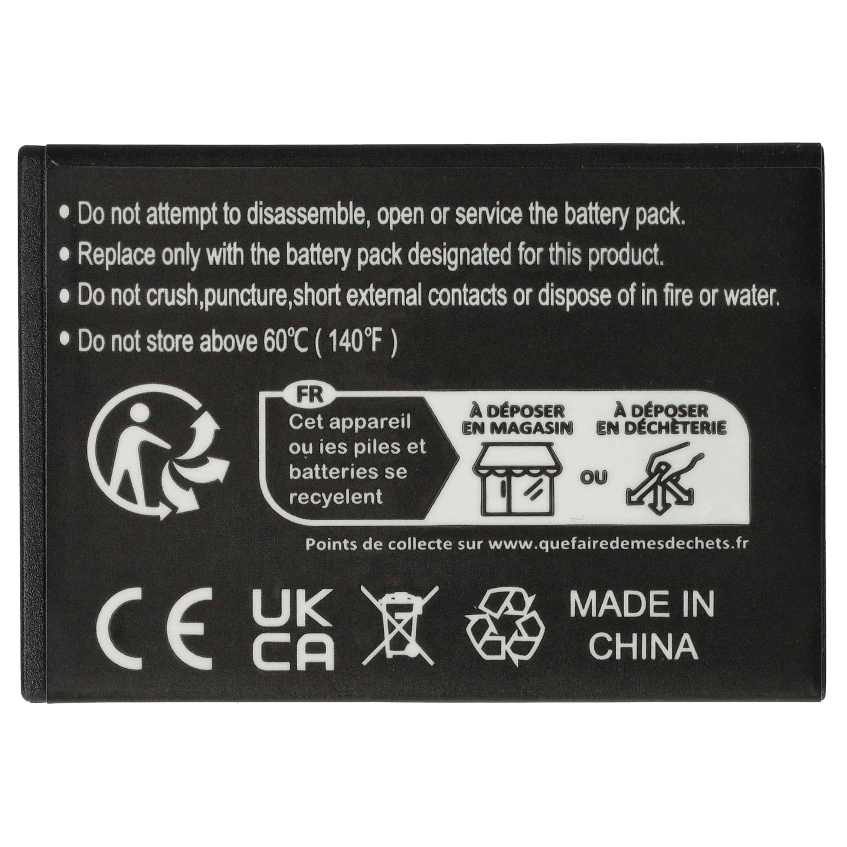 vhbw Akku kompatibel mit Doro Primo 414 | 406 Handy Smartphone Telefon (1200 mAh, 3,7 V, Li-Ion)-4