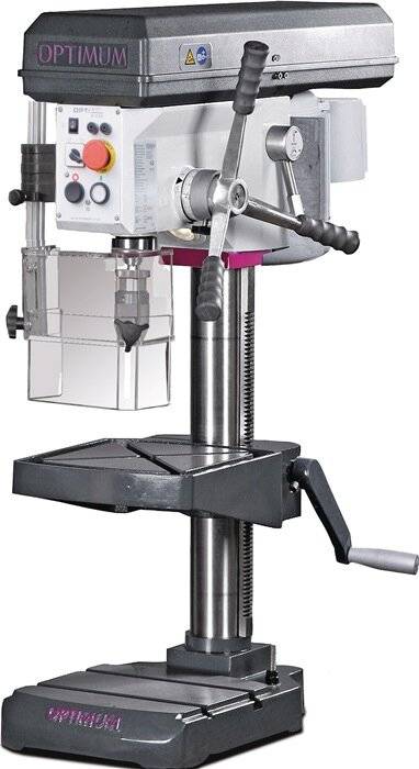 Tischbohrmaschine B 24 H 24mm MK2 350-4000min-¹ m.Not-Halt-Schalter OPTI-DRILL-2