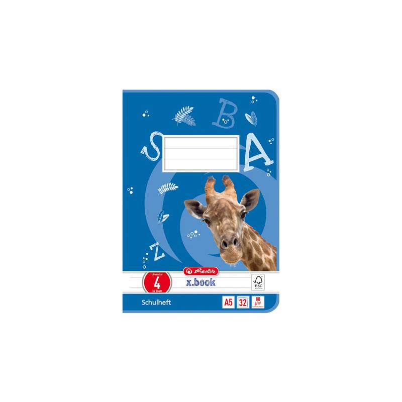 herlitz Schulheft x.book, DIN A5, Lineatur 4 / liniert-0