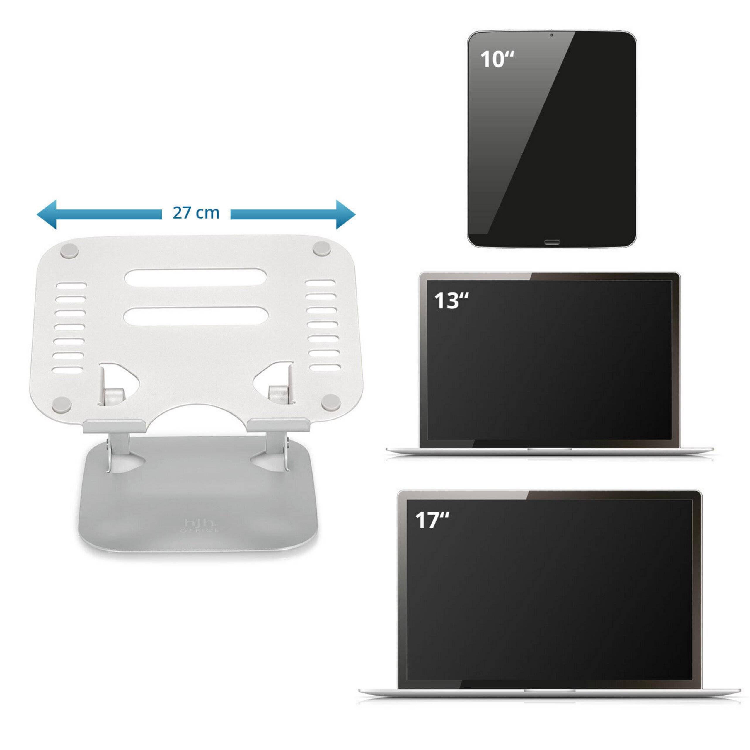 Laptophalterung Laptopständer LAPTOP STAND Aluminium silber hjh OFFICE-4