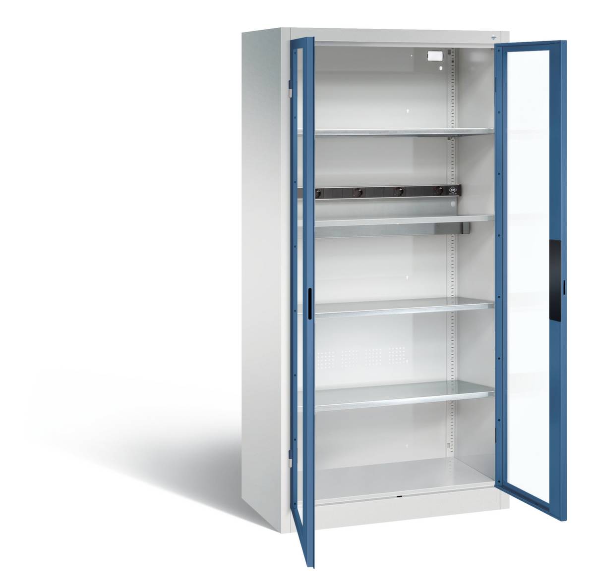C+P Akkuladeschrank Serie 89, H1950xB930xT500mm, 7035/5023-4