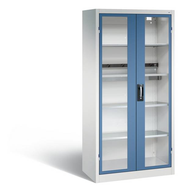 C+P Akkuladeschrank Serie 89, H1950xB930xT500mm, 7035/5023