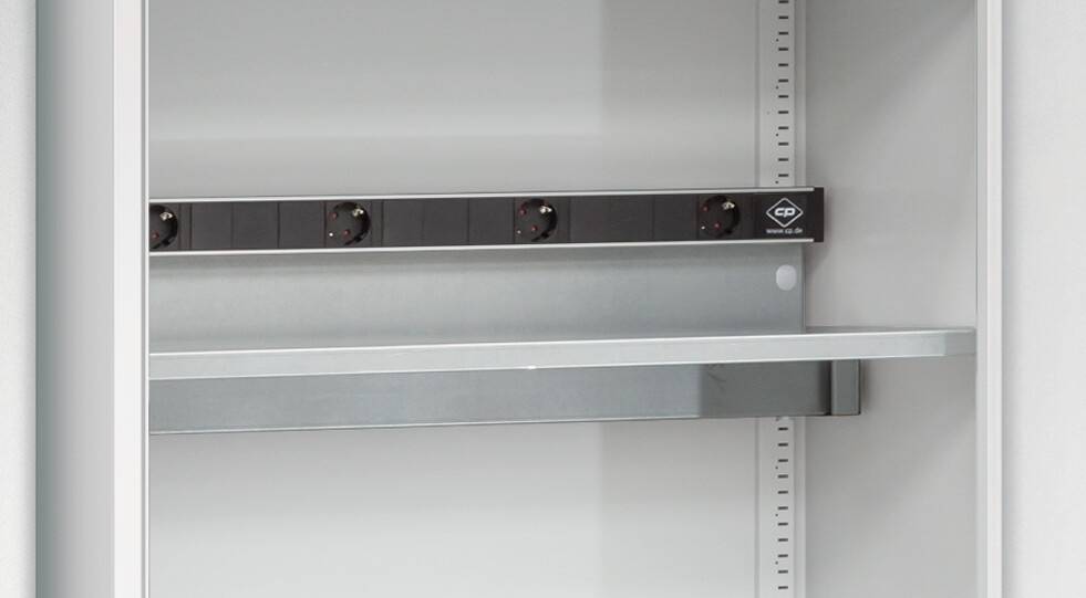 Elektro-Einlegeboden,f. Akkuladeschrank,BxT 930x500mm,Tragl. 70kg,Stahl verzinkt-0