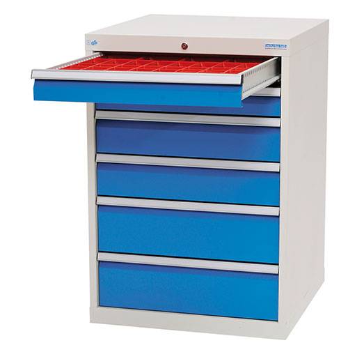 Bedrunka+Hirth Schubladeneinteilung R 18-24 mit Kleinteilekästen für Front 100 mm BxT 450x600 mm - 119A-1