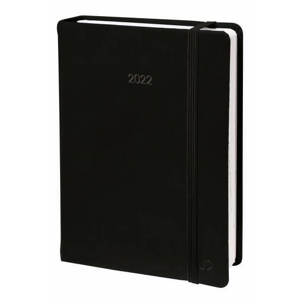 Buchkalender Minister Prestige 16x24cm Silk schwarz 2027-0