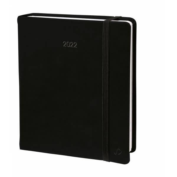 Buchkalender Executif Prestige 16x16cm Silk schwarz 2027-0