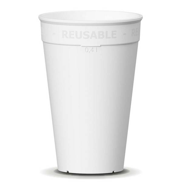 emissimo Coffee to go Mehrweg Becher weiß 0,5l - 611ml