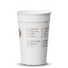 Coffee to go Mehrweg Becher weiß mit Druck 0,3l - 380ml