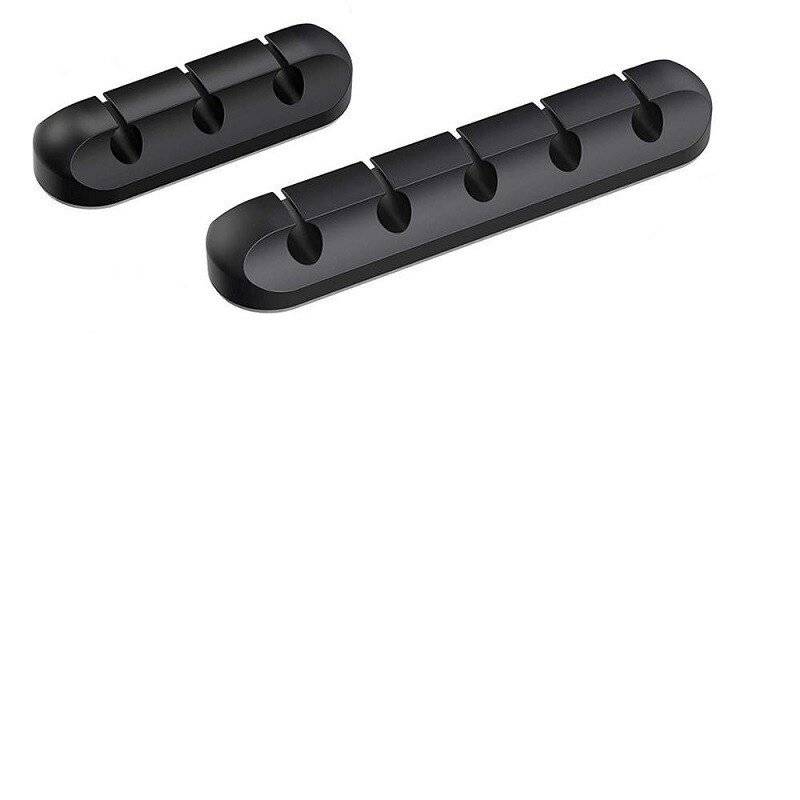 Kabelclips Kabelhalter Kable Management Schreibtisch Auto TV PC Laptop Home Office 3er Set schwarz-0