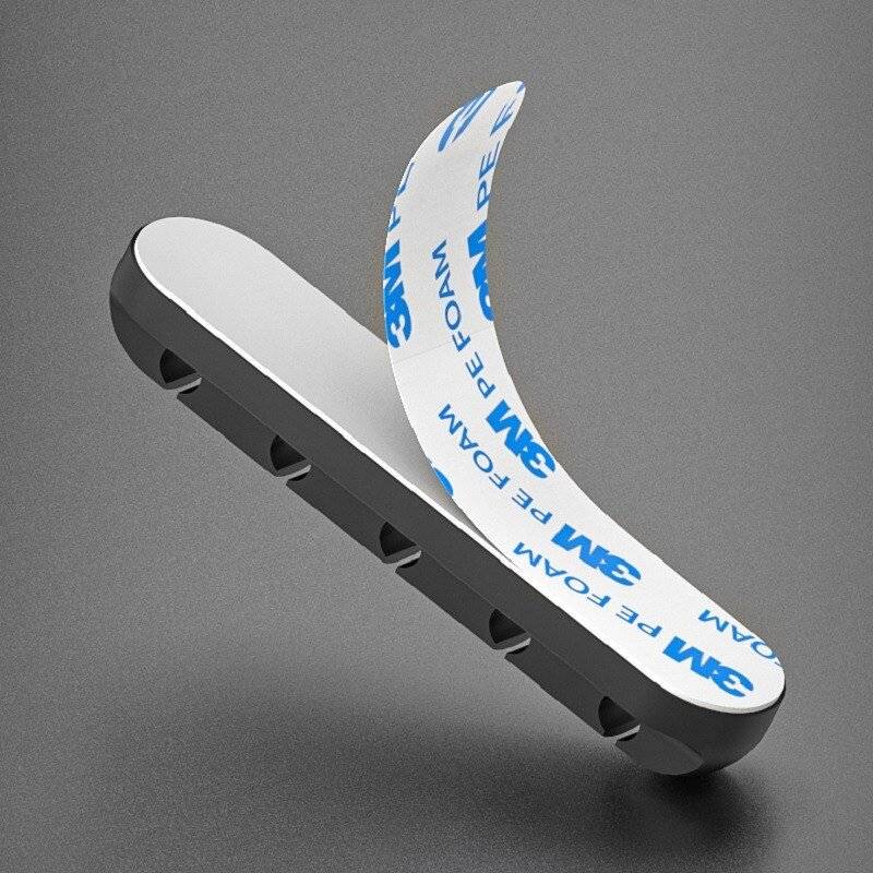 Kabelclips Kabelhalter Kable Management Schreibtisch Auto TV PC Laptop Home Office 3er Set schwarz-3