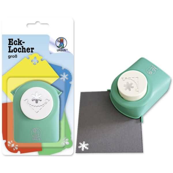 Eck-locher groß Schneflocke-1