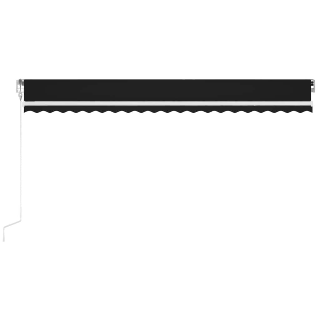 vidaXL Markise Automatisch Einziehbar 500x350 cm Anthrazit-3