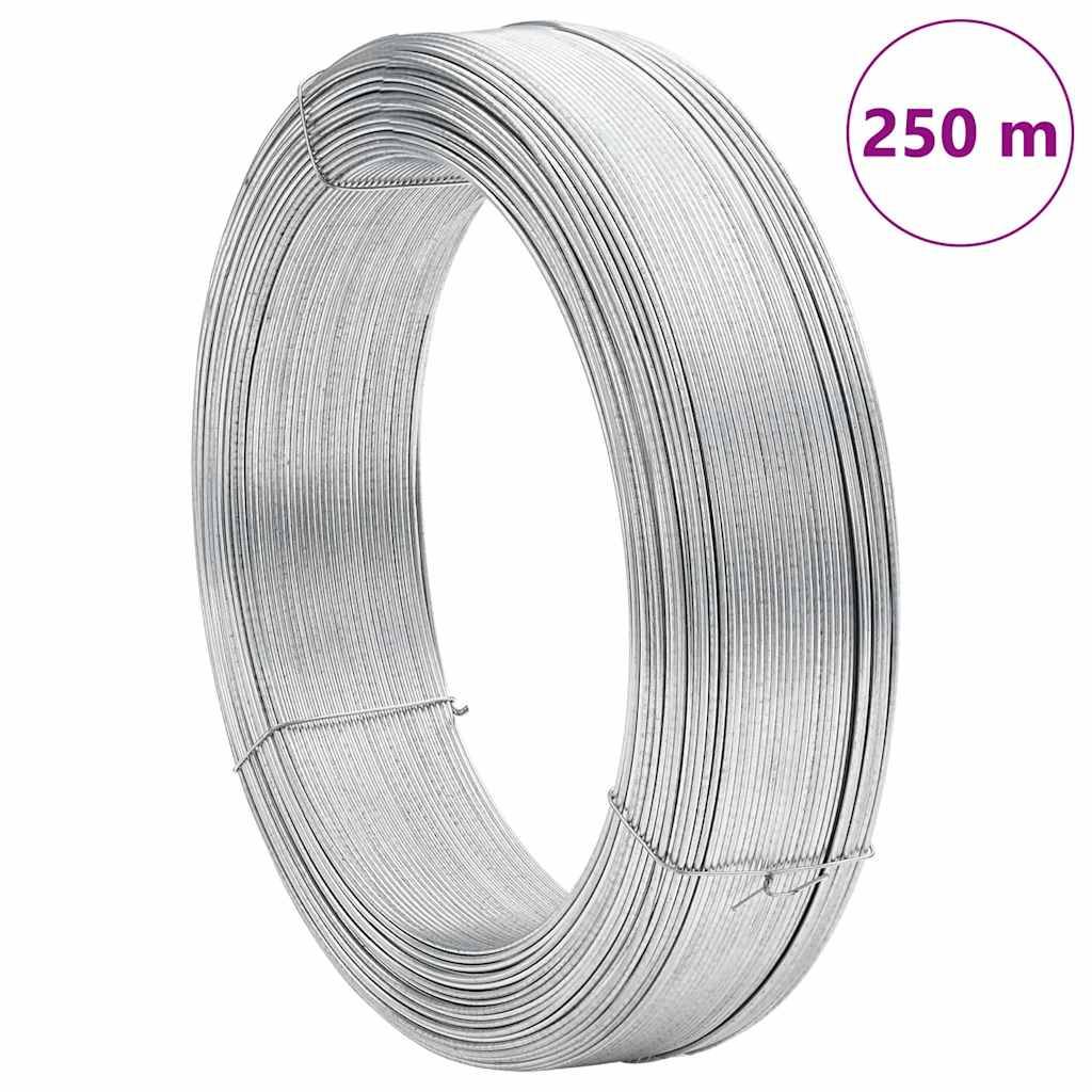 vidaXL Zaun-Bindedraht 250 m 3,8 mm Stahl-3