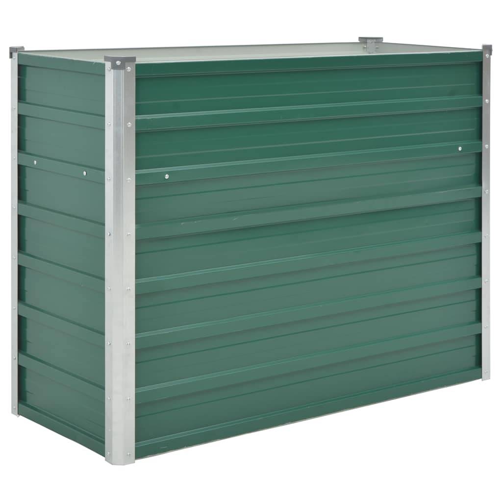 vidaXL Garten-Hochbeet Verzinkter Stahl 100x40x77 cm Grün-0