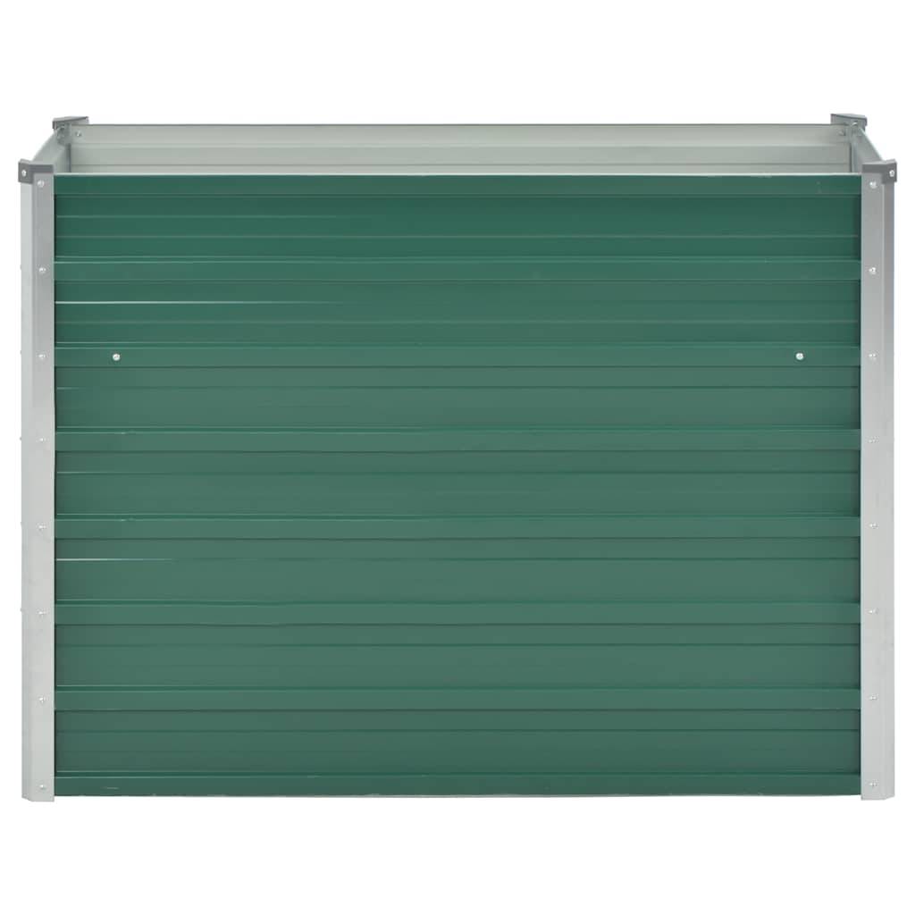vidaXL Garten-Hochbeet Verzinkter Stahl 100x40x77 cm Grün-1