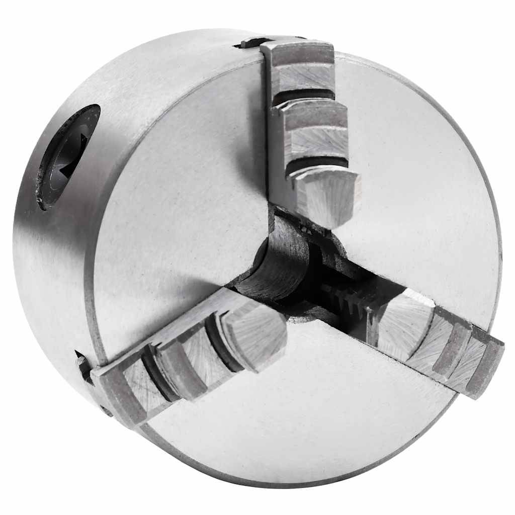 vidaXL 3-Backen-Drehfutter Selbstzentrierend 80 mm Stahl-0