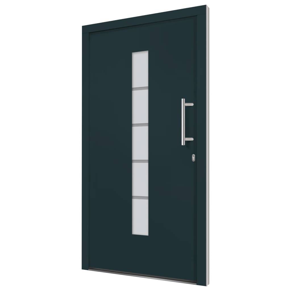 Haustür Aluminium und PVC Anthrazit 100x210 cm-2