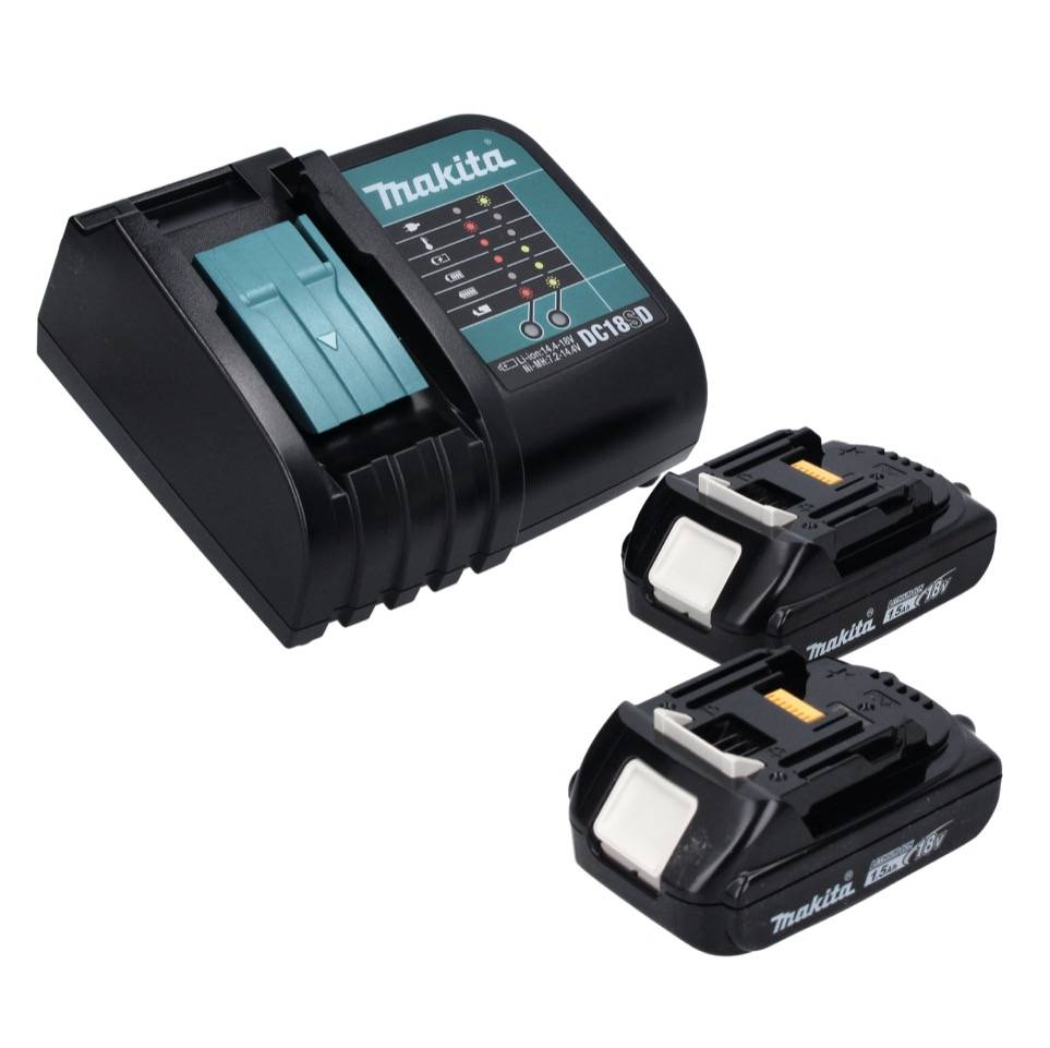 Makita DDF 453 SYX4 Akku Bohrschrauber 18 V 42 Nm + 2x Akku 1,5 Ah + Ladegerät-3