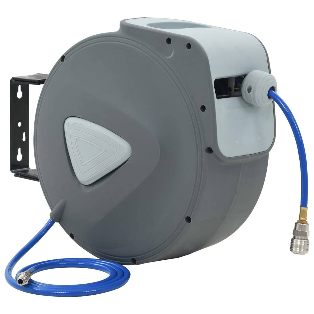 vidaXL Automatischer Druckluft-Schlauchaufroller 1/4" 30 m-0